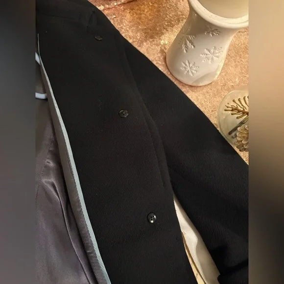 J Crew wool coat with bell sleeves, black, women’s sz 8 - Picture 4 of 11